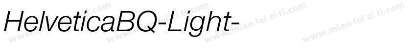 HelveticaBQ-Light字体转换