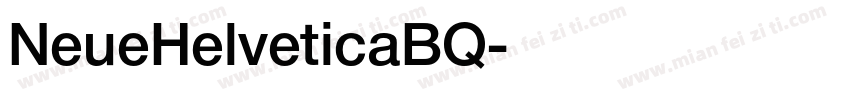 NeueHelveticaBQ字体转换