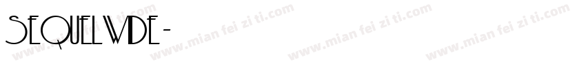 Sequelwide字体转换