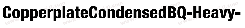 CopperplateCondensedBQ-Heavy字体转换