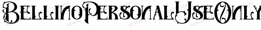 BellinoPersonalUseOnly-anXJ字体转换
