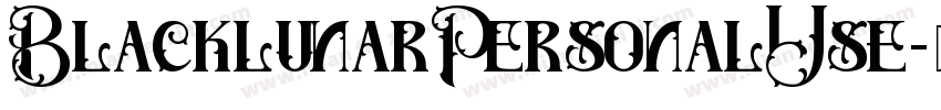 BlacklunarPersonalUse字体转换