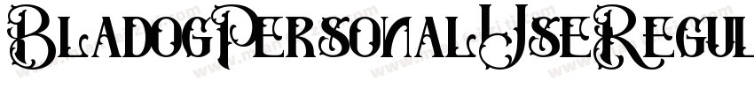 BladogPersonalUseRegular-PW77字体转换