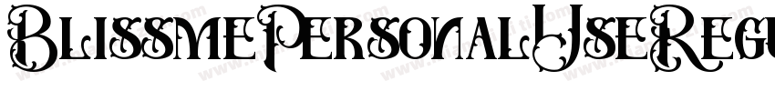 BlissmePersonalUseRegular-ALGDx字体转换