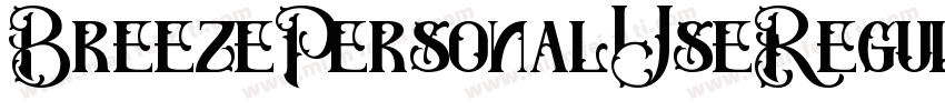 BreezePersonalUseRegular-oYBz字体转换