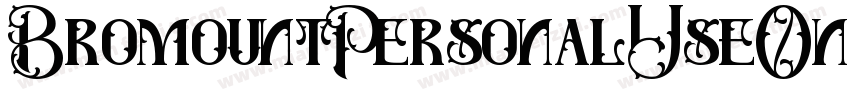 BromountPersonalUseOnly-o7qz字体转换
