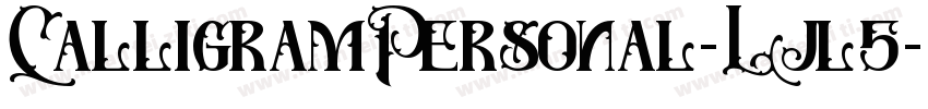 CalligramPersonal-Ljl5字体转换