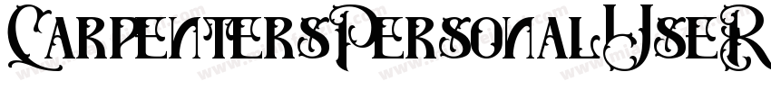 CarpentersPersonalUseRegular-DOLwR字体转换