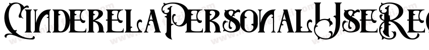 CinderelaPersonalUseRegular-RDvM字体转换