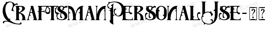 CraftsmanPersonalUse字体转换