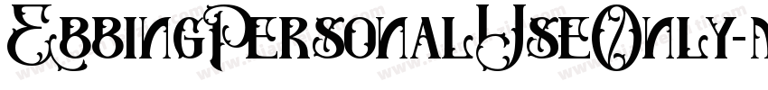 EbbingPersonalUseOnly-maK9字体转换