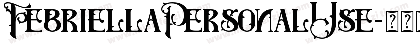 FebriellaPersonalUse字体转换