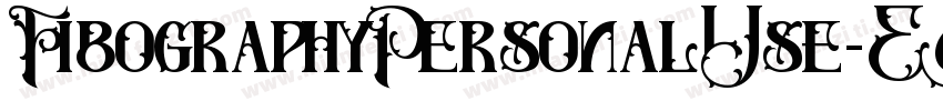 FibographyPersonalUse-E6pj字体转换