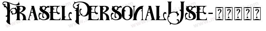 FraselPersonalUse字体转换