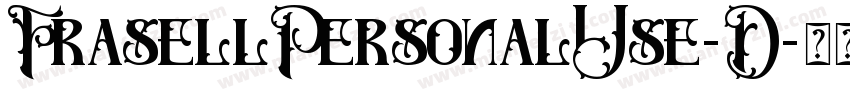 FrasellPersonalUse-D字体转换