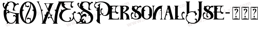 GOWESPersonalUse字体转换