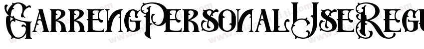 GarrengPersonalUseRegular-0JDd字体转换