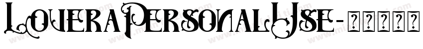 LoveraPersonalUse字体转换