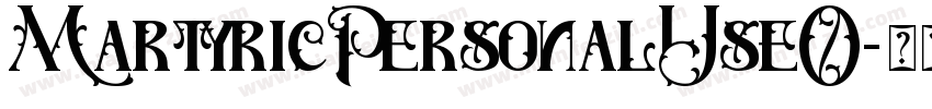 MartyricPersonalUseO字体转换