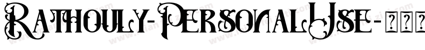 Rathouly-PersonalUse字体转换