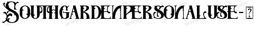 Southgardenpersonaluse字体转换