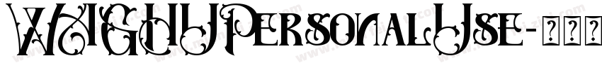 WAGHUPersonalUse字体转换