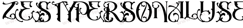 ZESTYPERSONALUSE字体转换