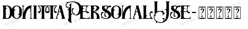 donittaPersonalUse字体转换