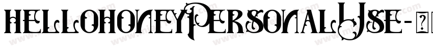 hellohoneyPersonalUse字体转换