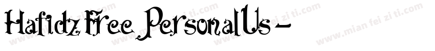HafidzFreePersonalUs字体转换