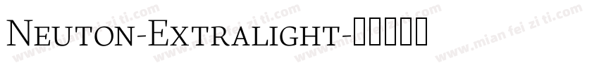 Neuton-Extralight字体转换