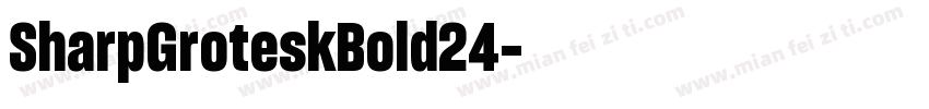 SharpGroteskBold24字体转换