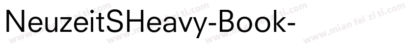 NeuzeitSHeavy-Book字体转换