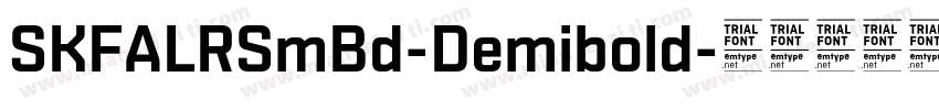 SKFALRSmBd-Demibold字体转换