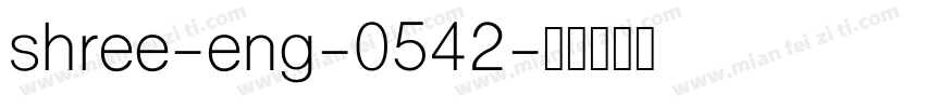 shree-eng-0542字体转换