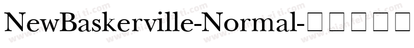 NewBaskerville-Normal字体转换