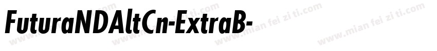 FuturaNDAltCn-ExtraB字体转换