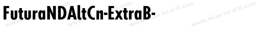 FuturaNDAltCn-ExtraB字体转换