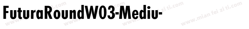 FuturaRoundW03-Mediu字体转换