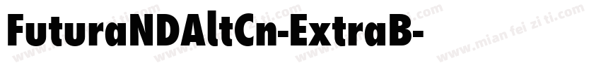 FuturaNDAltCn-ExtraB字体转换