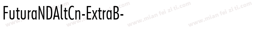 FuturaNDAltCn-ExtraB字体转换