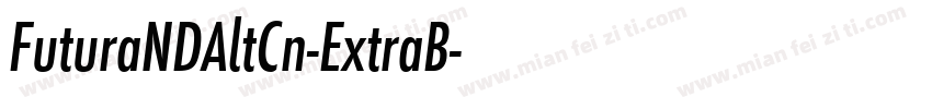 FuturaNDAltCn-ExtraB字体转换