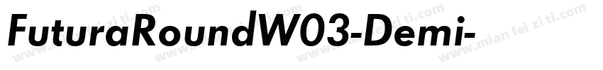 FuturaRoundW03-Demi字体转换