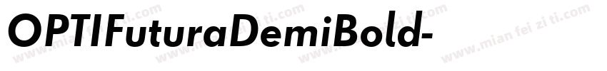 OPTIFuturaDemiBold字体转换