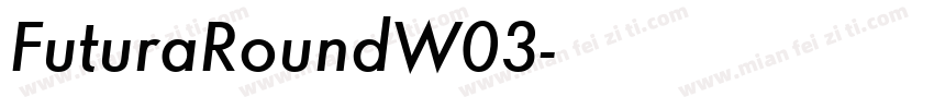 FuturaRoundW03字体转换
