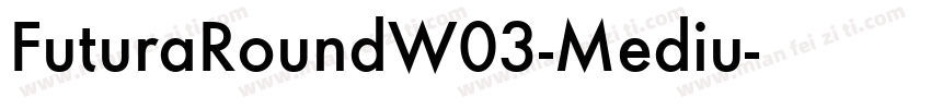 FuturaRoundW03-Mediu字体转换