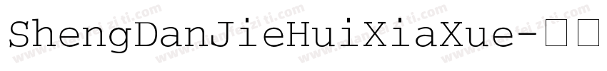 ShengDanJieHuiXiaXue字体转换