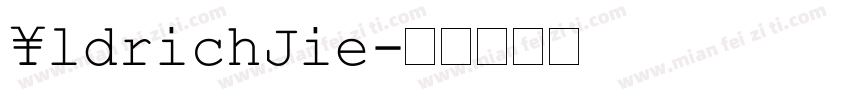 AldrichJie字体转换