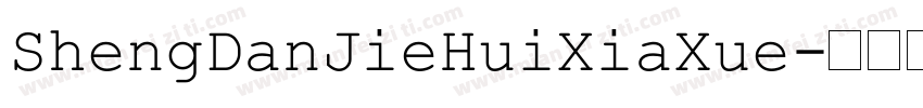 ShengDanJieHuiXiaXue字体转换