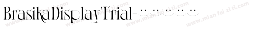 BrasikaDisplayTrial字体转换
